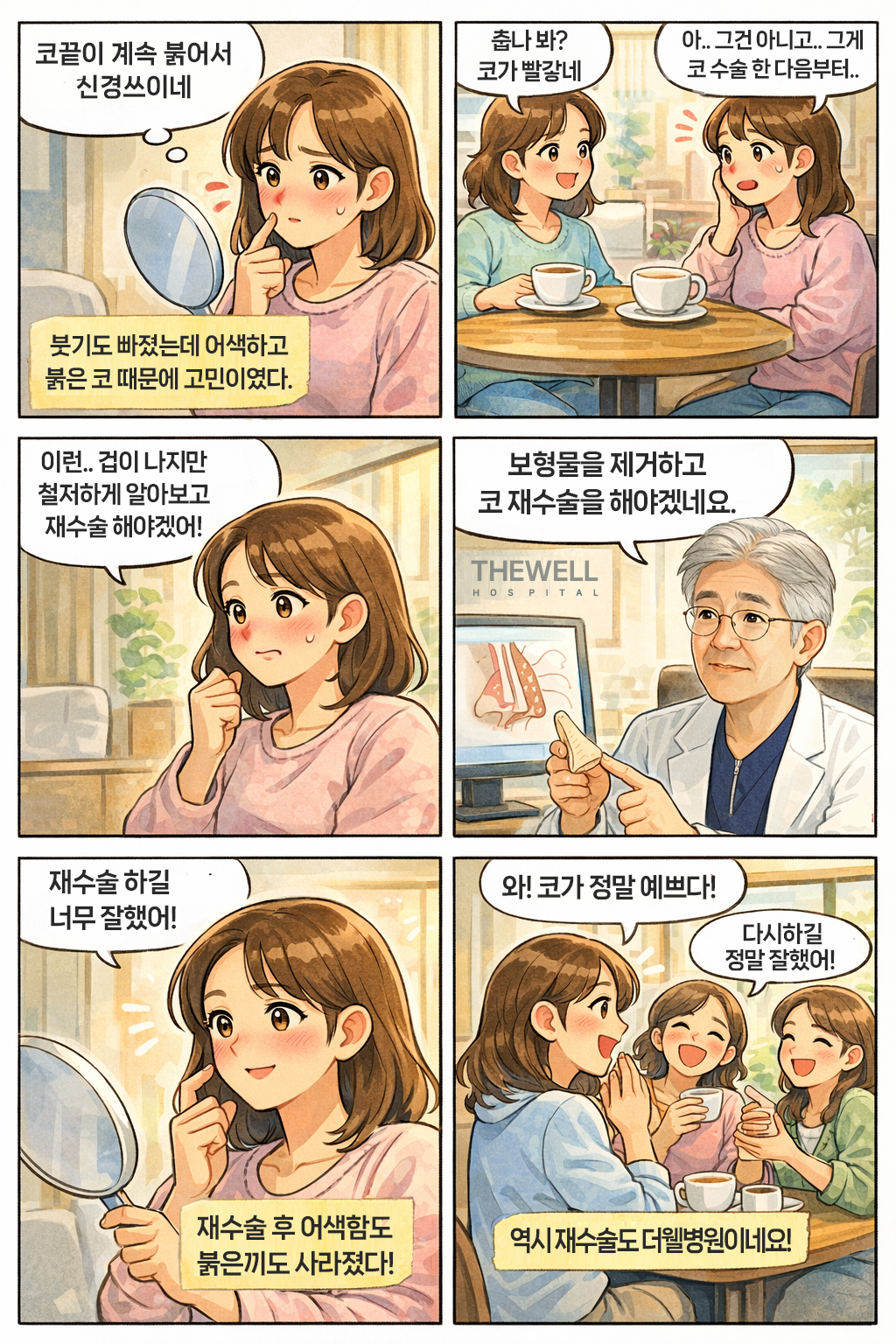 수원더웰병원, 영통역성형외과, 수원코재수술, 코보형물제거